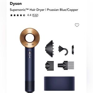 Dyson Supersonic Hair Dryer in Prussian Blue and Copper